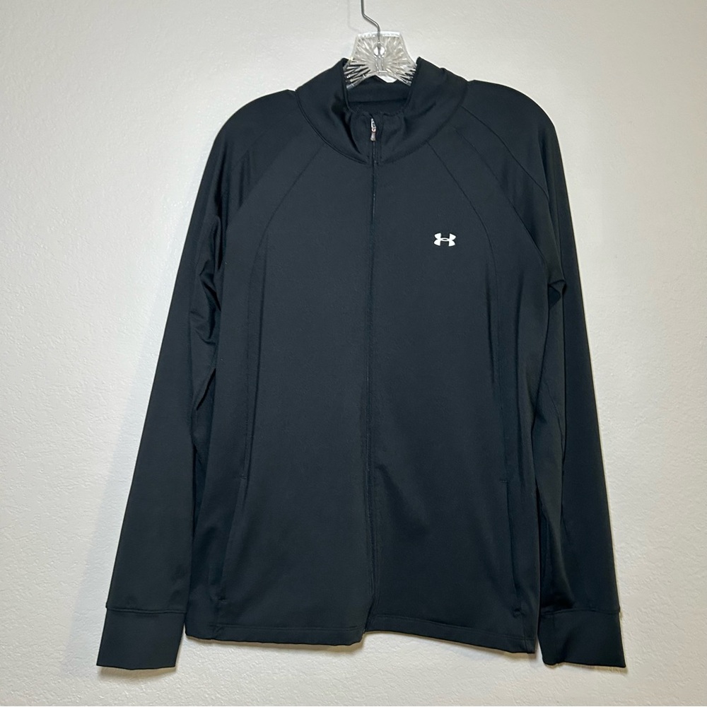Under Armour Black Jacket women’s xl active Athleisure workout gym winter